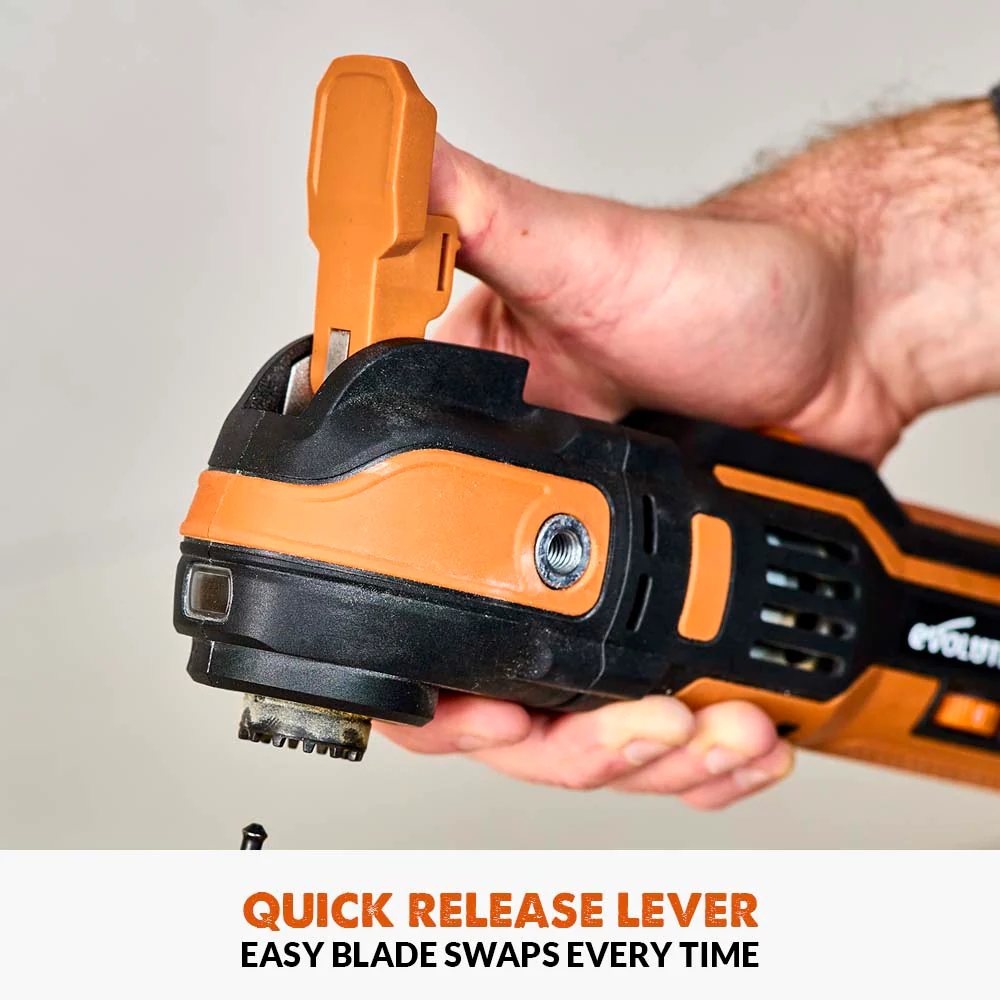 Evolution Cordless R18MLT-Li Oscillating Multi-Tool 20V Li-Ion EXT With Accessory Kit - Image 14
