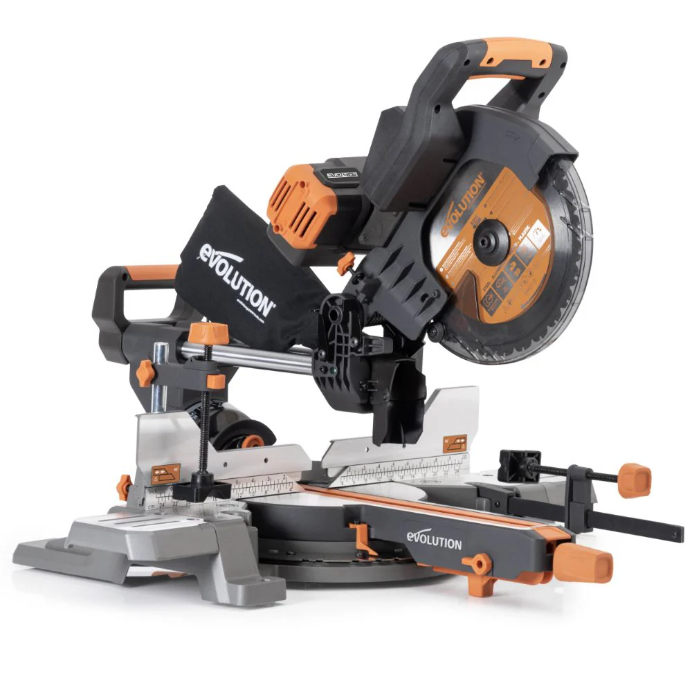 Evolution Cordless R255SMS-DB-Li: Dual Bevel Sliding Miter Saw With 10 in. Multi-Material Blade - Image 16
