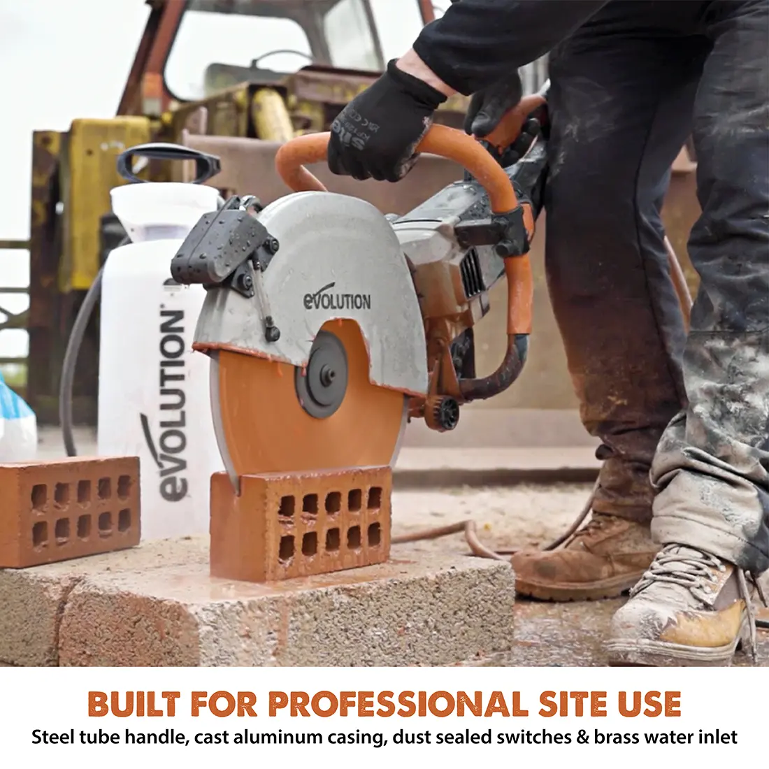 Evolution R14DCT | 14 in. | 20A Plug | Electric Concrete Saw | Water Fed Dust Suppression | Premium Diamond Blade Included - Image 11