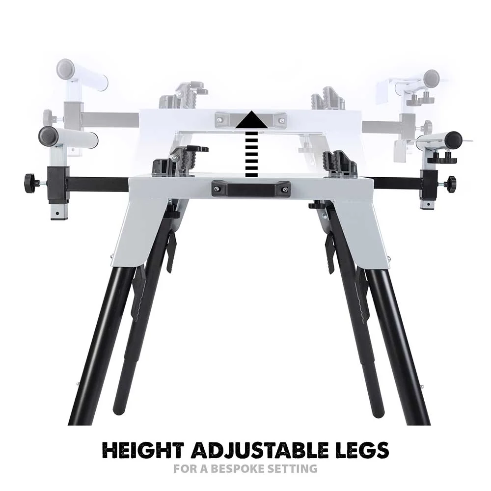 Evolution Universal Chop Saw Stand With Telescopic Arms and Folding Legs (Refurbished Like New) - Image 4