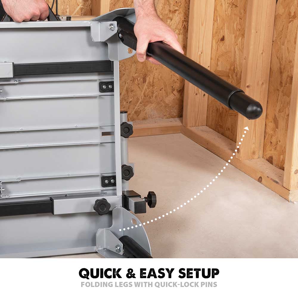 Evolution Universal Chop Saw Stand With Telescopic Arms and Folding Legs (Refurbished Like New) - Image 9
