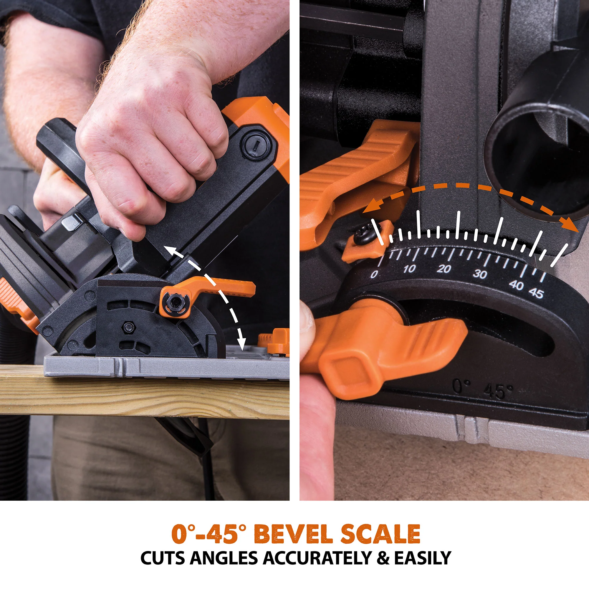 Evolution R185CCSX: Multi-Material Cutting Circular Saw 7-1/4 in. Blade With 3ft, 4in. Track Included - Image 12