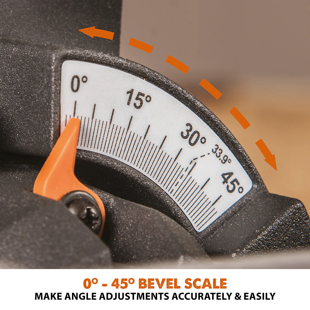 Evolution R185SMS+: Single Bevel Sliding Miter Saw With 7-1/4 in. Multi-Material Cutting Blade - Image 11