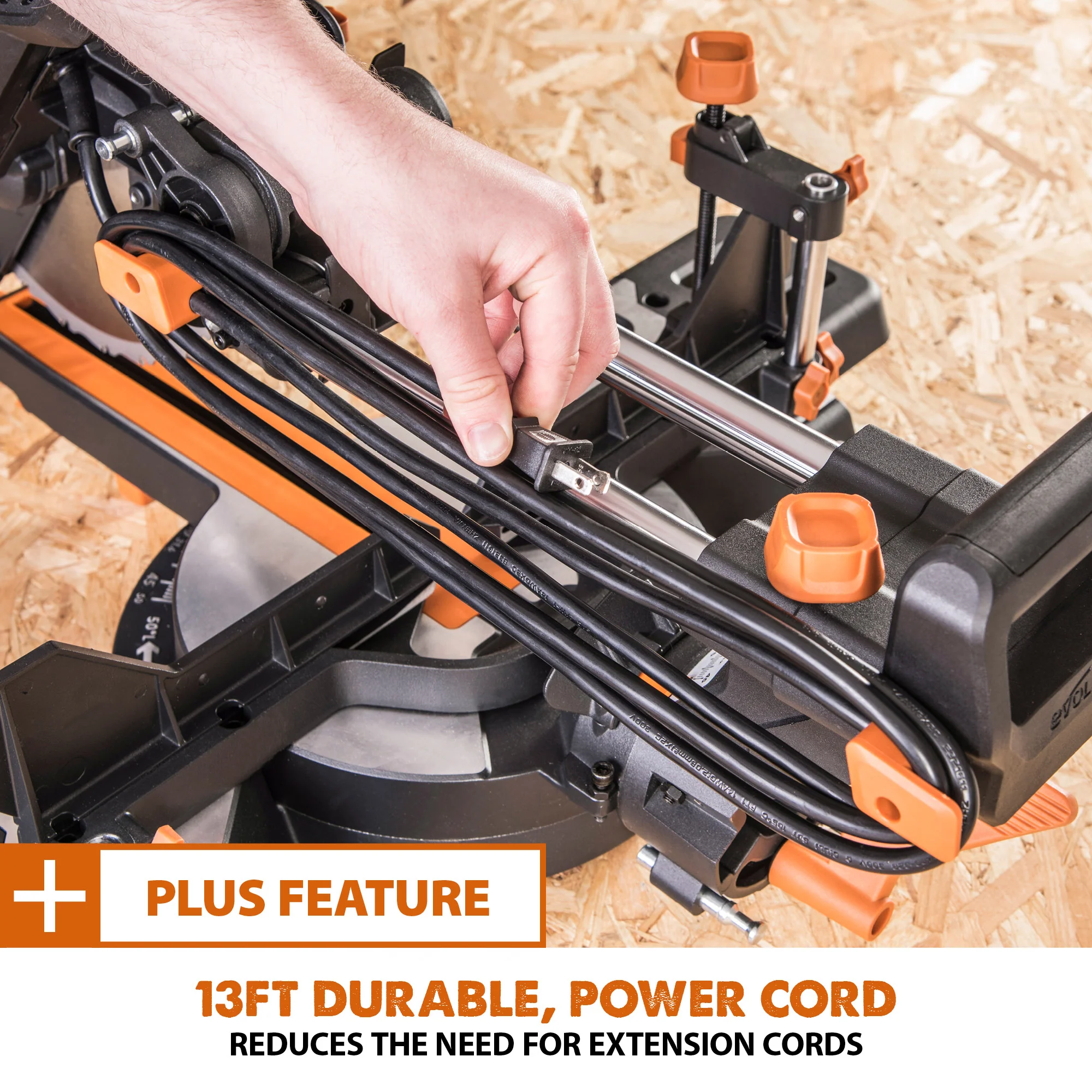 Evolution R255SMS-DB+: Dual Bevel Sliding Miter Saw With 10 in. Multi-Material Cutting Blade - Image 19