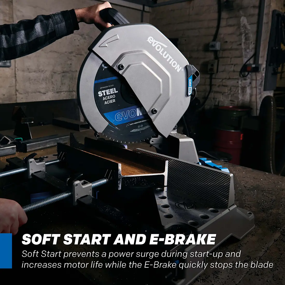 Evolution S14MCS: Metal Cutting Mitering Chop Saw With 14 in. EVOMAX14ST Blade | Heavy Duty - Image 11