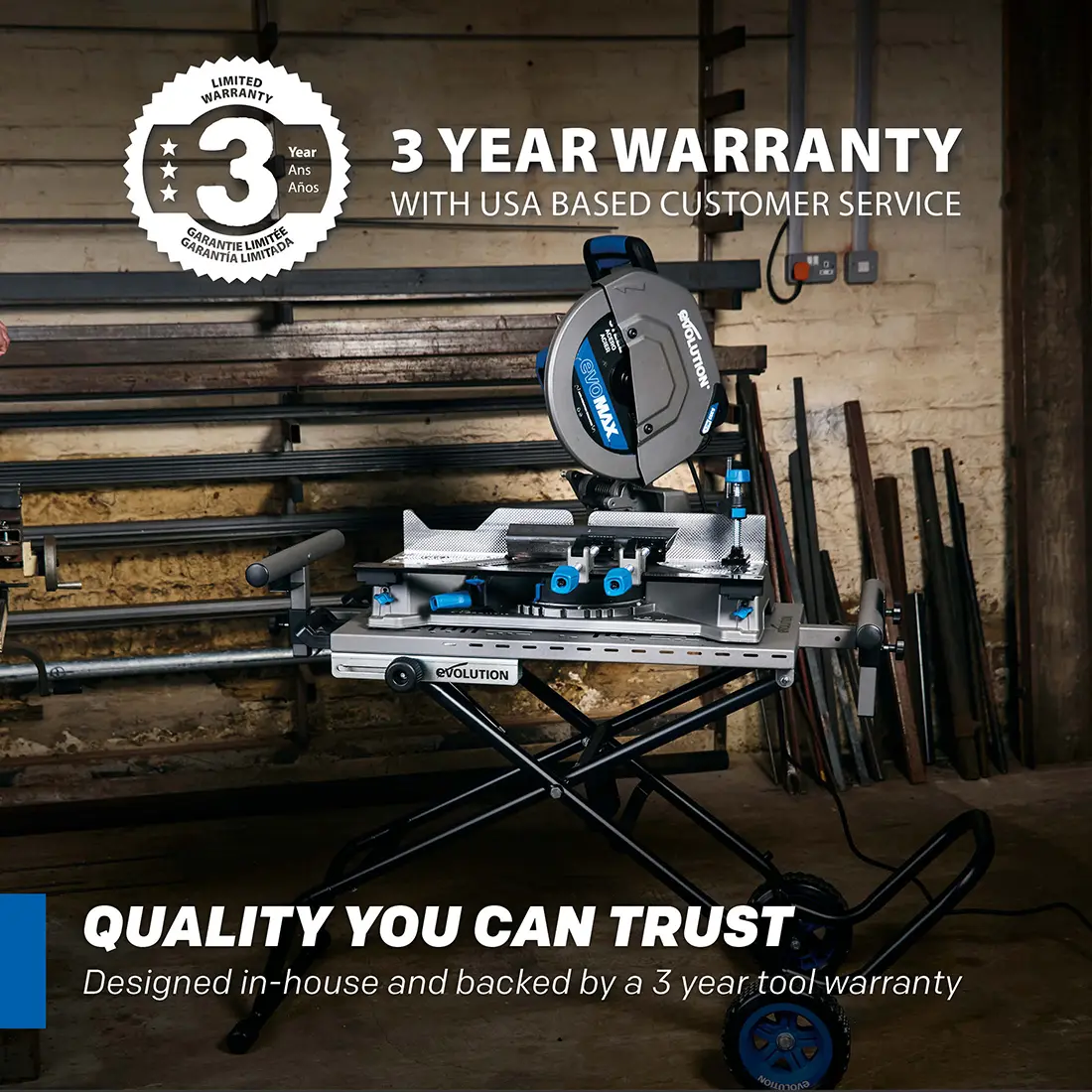 Evolution S14MCS: Metal Cutting Mitering Chop Saw With 14 in. EVOMAX14ST Blade | Heavy Duty - Image 15