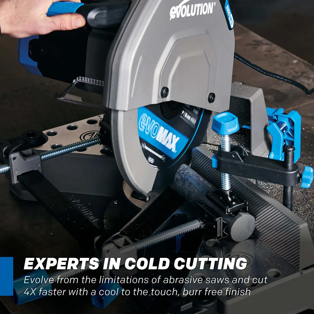 Evolution S14MCS: Metal Cutting Mitering Chop Saw With 14 in. EVOMAX14ST Blade | Heavy Duty - Image 3