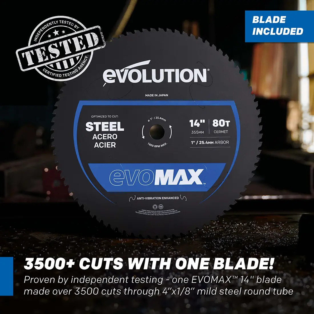 Evolution S14MCS: Metal Cutting Mitering Chop Saw With 14 in. EVOMAX14ST Blade | Heavy Duty - Image 6