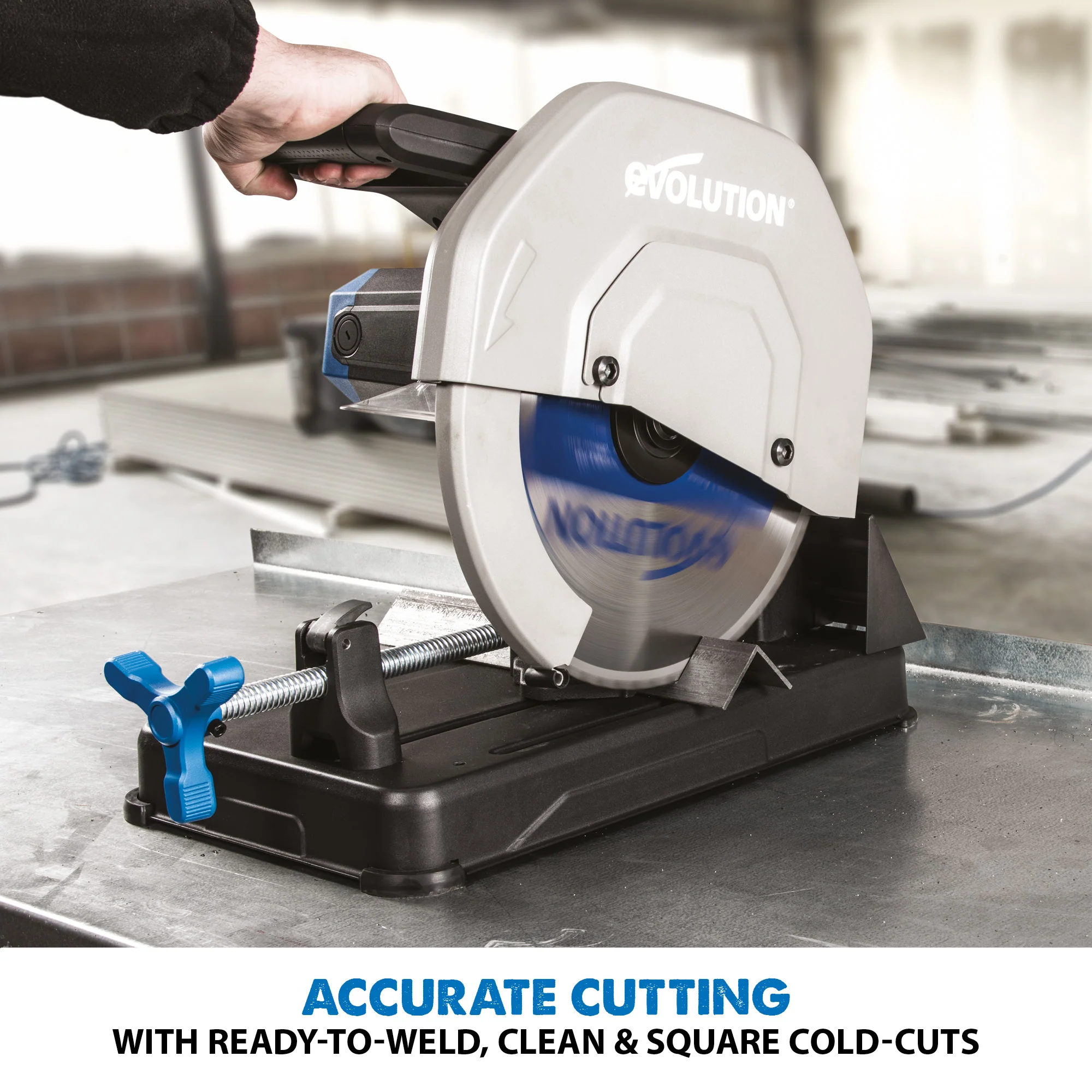 Evolution S355CPSL: Metal Cutting Chop Saw With 14 in. Mild Steel Blade - Image 5